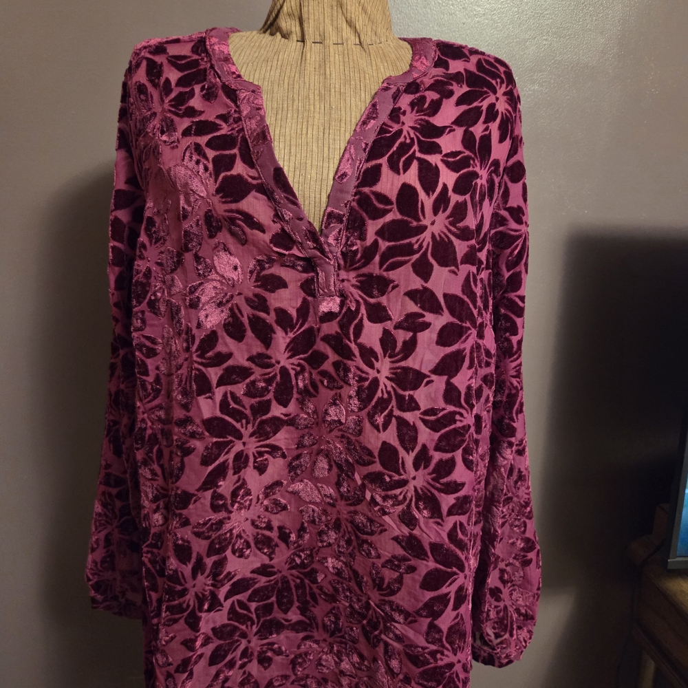 Torrid Pink Floral Blouse
